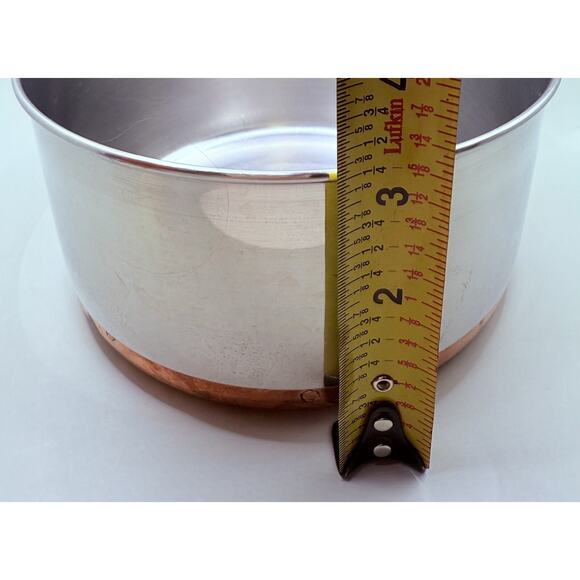 1801 Revere Ware Sauce Pan Copper Bottom 2 Qt 95c OS Vintage - Picture 7 of 8